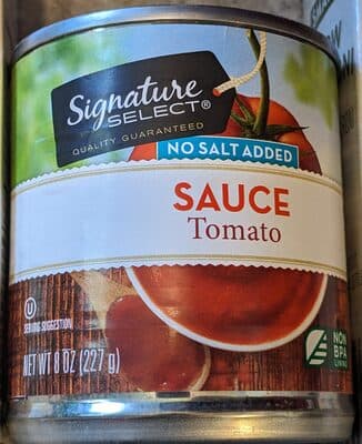 Tomato No Salt Added Sauce