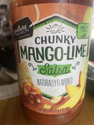 Mild Chunky Mango-Lime Salsa