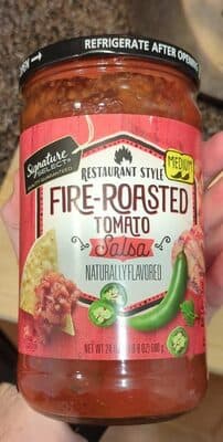 Medium Restaurant Style Fire-Roasted Tomato Salsa