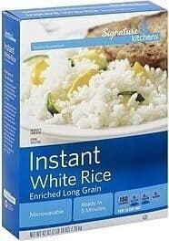 White Instant Enriched Long Grain Rice