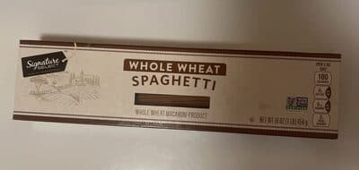 Whole Wheat Macaroni Product, Spaghetti
