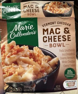 Creamy Vermont Mac & Cheese Pasta Smothered in a Smooth & Creamy Vermont White Cheddar Cheese Sauce Bowl
