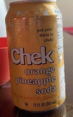 Chek Orange Pineapple Soda