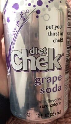 Diet check grape soda