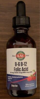 B-6 B-12 Folic Acid