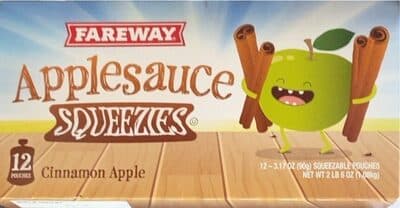Cinnamon Apple Applesauce Squeezies