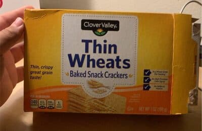 Thin Wheats Baked Snack Crackers