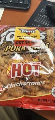 Fried Pork Skins, Chicharrones, Hot