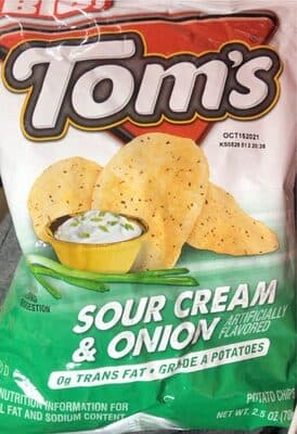 Potato Chips, Sour Cream & Onion