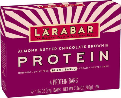 Almond Butter Chocolate Brownie Protein Bars