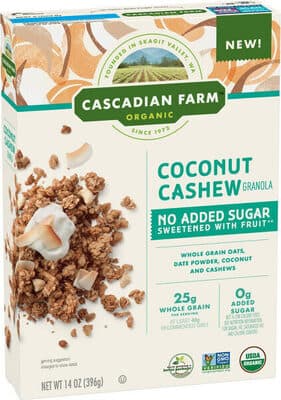 Coconut Cashew Whole Grain Oats, Date Powder, Coconut and Cashews Granola