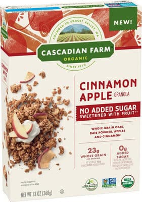 Cinnamon Apple Whole Grain Oats, Date Powder, Apples and Cinnamon Granola