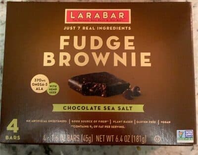 Chocolate Sea Salt Fudge Brownie With Hemp Seed Bars