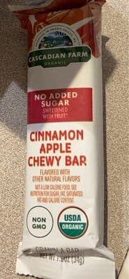 Cinnamon Apple Chewy Bar