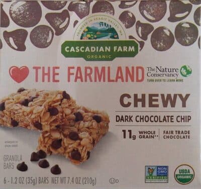 DARK CHOCOLATE CHIP CHEWY GRANOLA BARS, DARK CHOCOLATE CHIP
