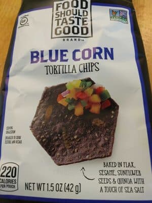 Food Should Taste Good Blue Corn Tortilla Chips