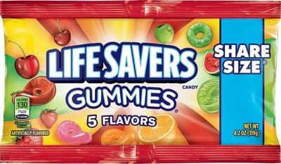 Gummies, Cherry, Watermelon, Green Apple, Strawberry, Orange
