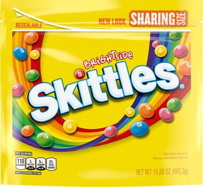 Brightside Bite Size Candies, Kiwi Banana, Watermelon, Paradise Punch, Tangerine, Pink Lemonade