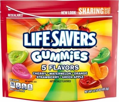 Cherry, Watermelon, Orange, Strawberry, Green Apple Gummies