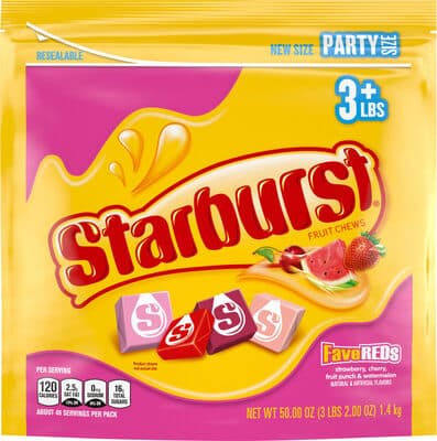 Strawberry, Cherry, Fruit Punch & Watermelon Fruit Chews