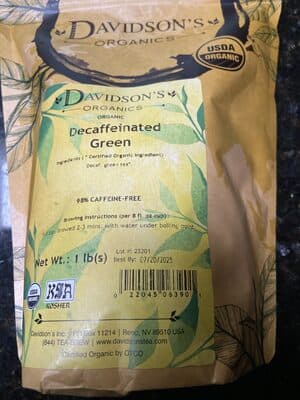 Decaffeinated Green Tea