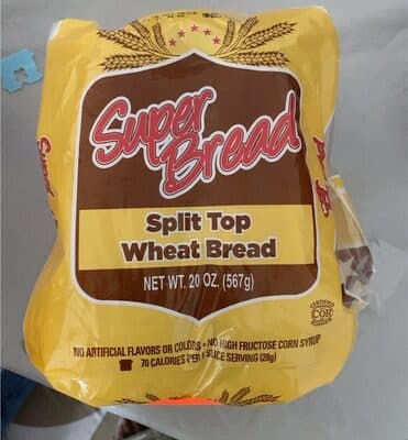 Split top wheat bread