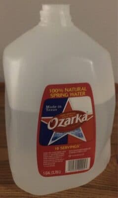 Ozarka spring water