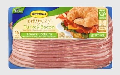 Thin & Crispy Low Sodium Turkey Bacon