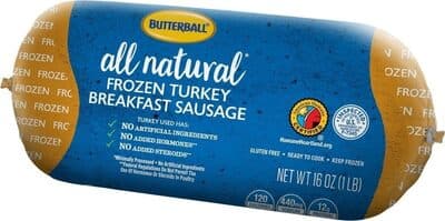 Frozen Turkey Breakfast Sausage