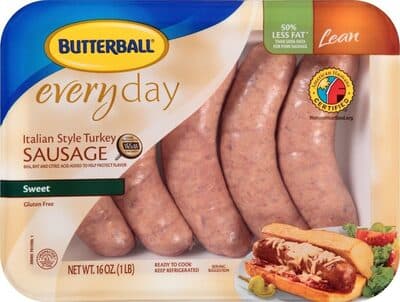 Sweet Italian Style Turkey Sausage
