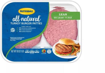 93% Lean Turkey Burger Patties