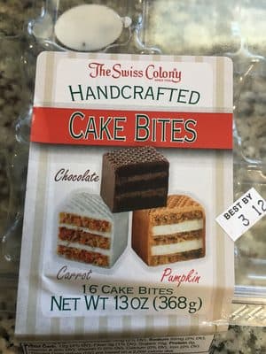 Cake Bites, Chocolate, Carrot, Pumpkin