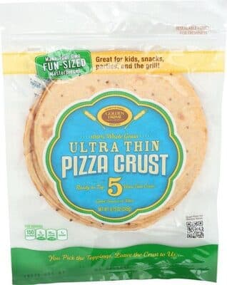 100% WHOLE GRAIN ULTRA THIN PIZZA CRUST