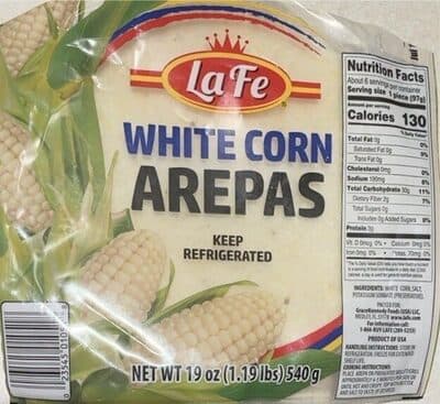 White Corn Arepas