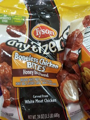 Honey BBQ Flavored Boneless Chicken Bites
