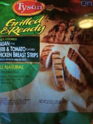 Tyson Italian Style Chicken Breast Strips, Herb & Tomato