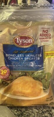 TYSON, BONELESS SKINLESS CHICKEN BREAST