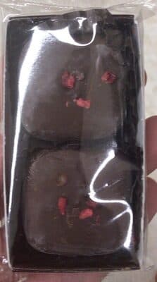 THE FAMOUS PACIFIC DESSERT COMPANY, DARK CHOCOLATE MELTAWAYS, RASPBERRY