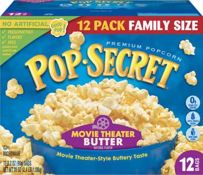 Movie Theater Butter Flavor Microwave Premium Popcorn