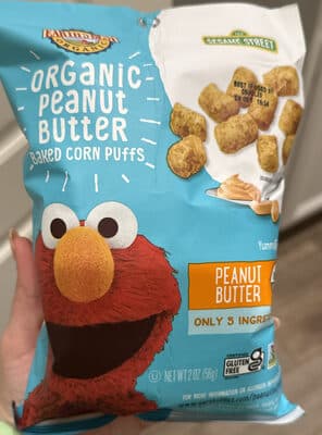 Organic Peanut Butter Baked Corn Puffs