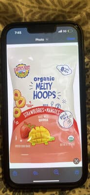 Organic Melty Hoops Strawberries + Mangoes