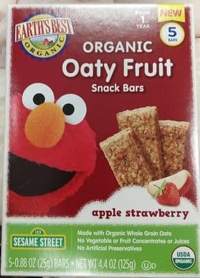 Apple Strawberry Organic Oaty Fruit Snack Bars