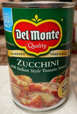 DEL MONTE, ZUCCHINI WITH ITALIAN STYLE TOMATO SAUCE