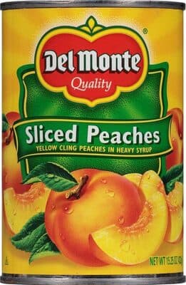Sliced Peaches Yellow Cling Peaches in Heavy Syrup
