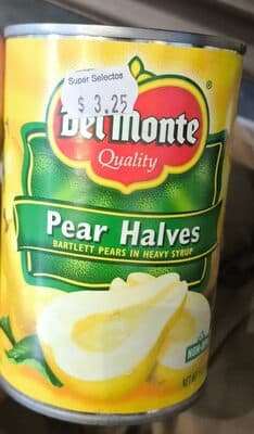 Pear Halves Bartlett In Heavy Syrup