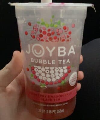 Raspberry Dragon Fruit Black Flavored Bubble Tea