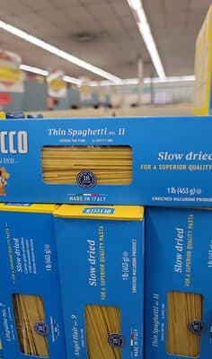 Thin Spaghetti, Enriched Macaroni Product