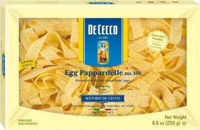 De Cecco Egg Papardelle 101 Extra Thin Noodles
