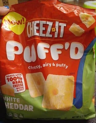 Cheez it puff'd white cheddar