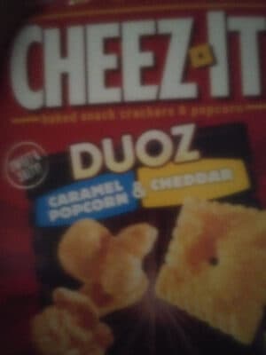 Caramel Popcorn & Cheddar Baked Snack Crackers & Popcorn